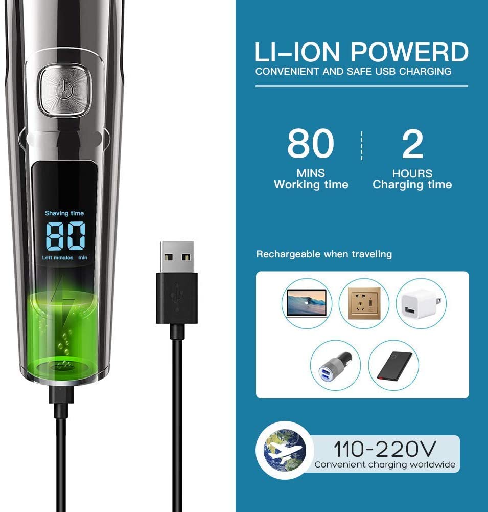 DSP Facial Hair Trimmer for Men - 11 in 1 Hair Clippers For Men