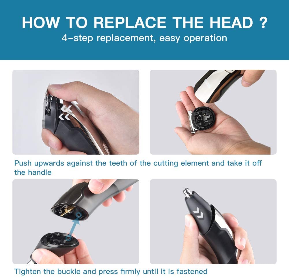 DSP Facial Hair Trimmer for Men - 11 in 1 Hair Clippers For Men